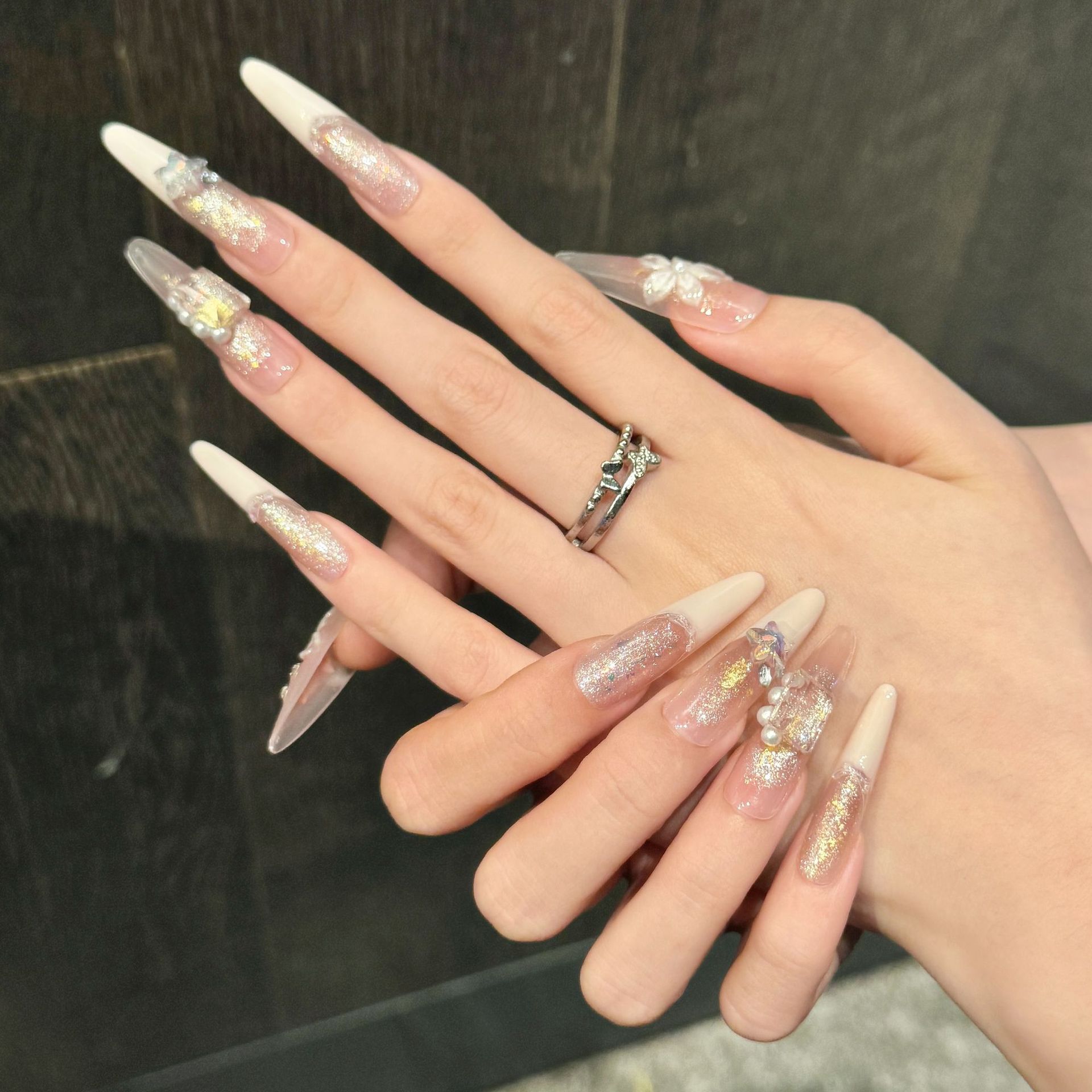 10pcs Pure Hand Pressed Stilet - Glitter Powder Resin ulasan dan harga