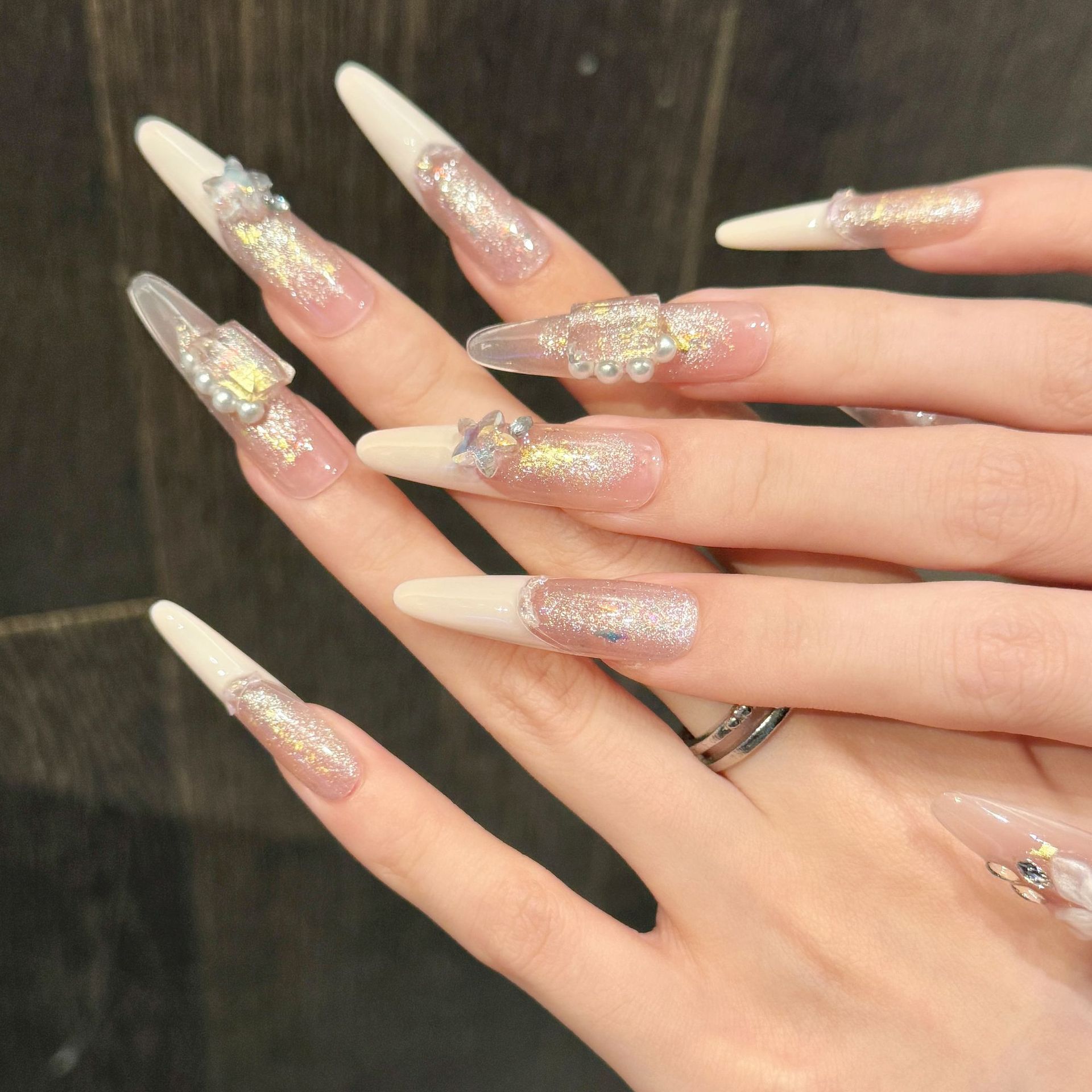 10pcs Pure Hand Pressed Stilet - Glitter Powder Resin ulasan dan harga