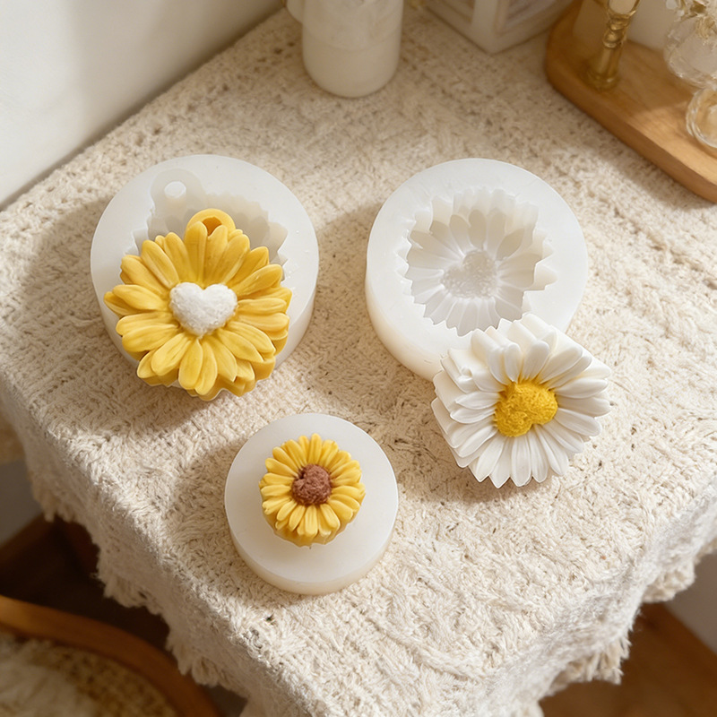 3Style Heart Daisy Flower Sili - Resin Art Heart ulasan dan harga