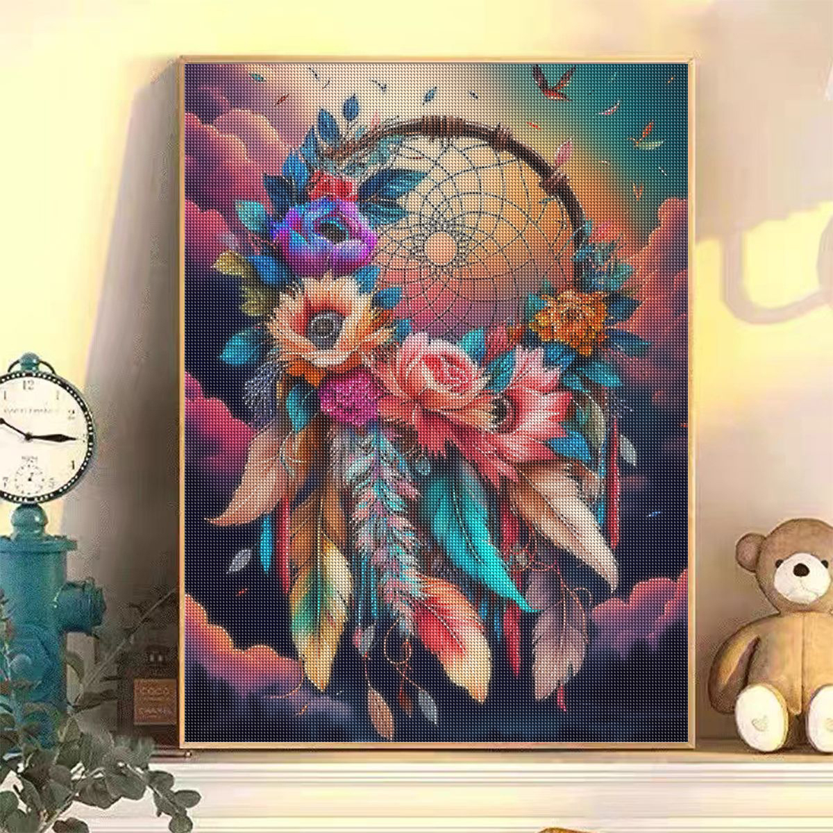 Frameless, Diamond Painting Dr - Resin Art Of Rose ulasan dan harga
