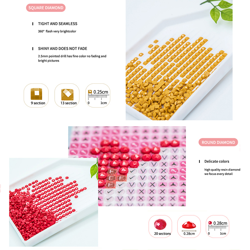 Frameless, Diamond Painting Dr - Resin Art Of Rose ulasan dan harga