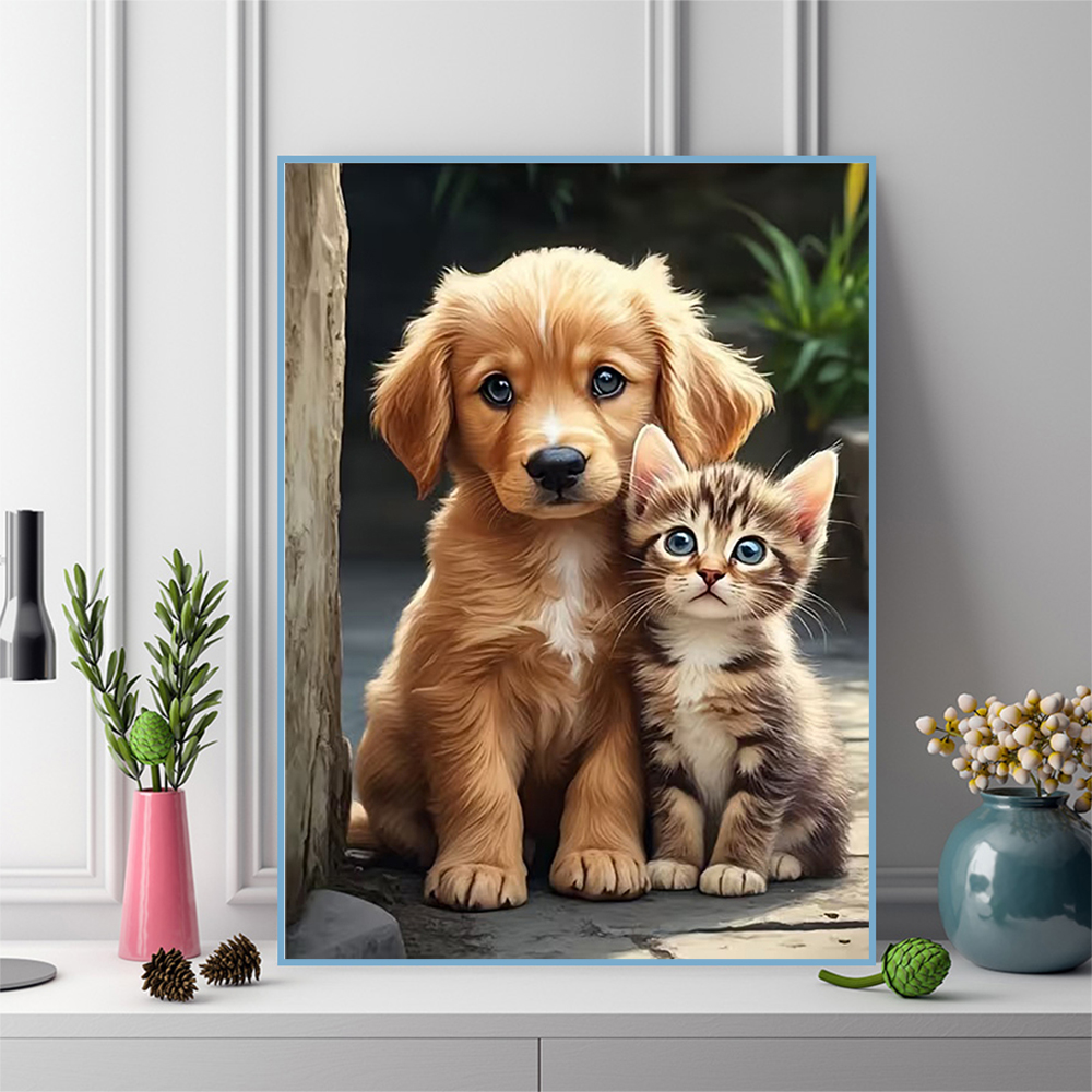 Momoart Diamond Embroidery Dog - Resin Art For Beginner ulasan dan harga