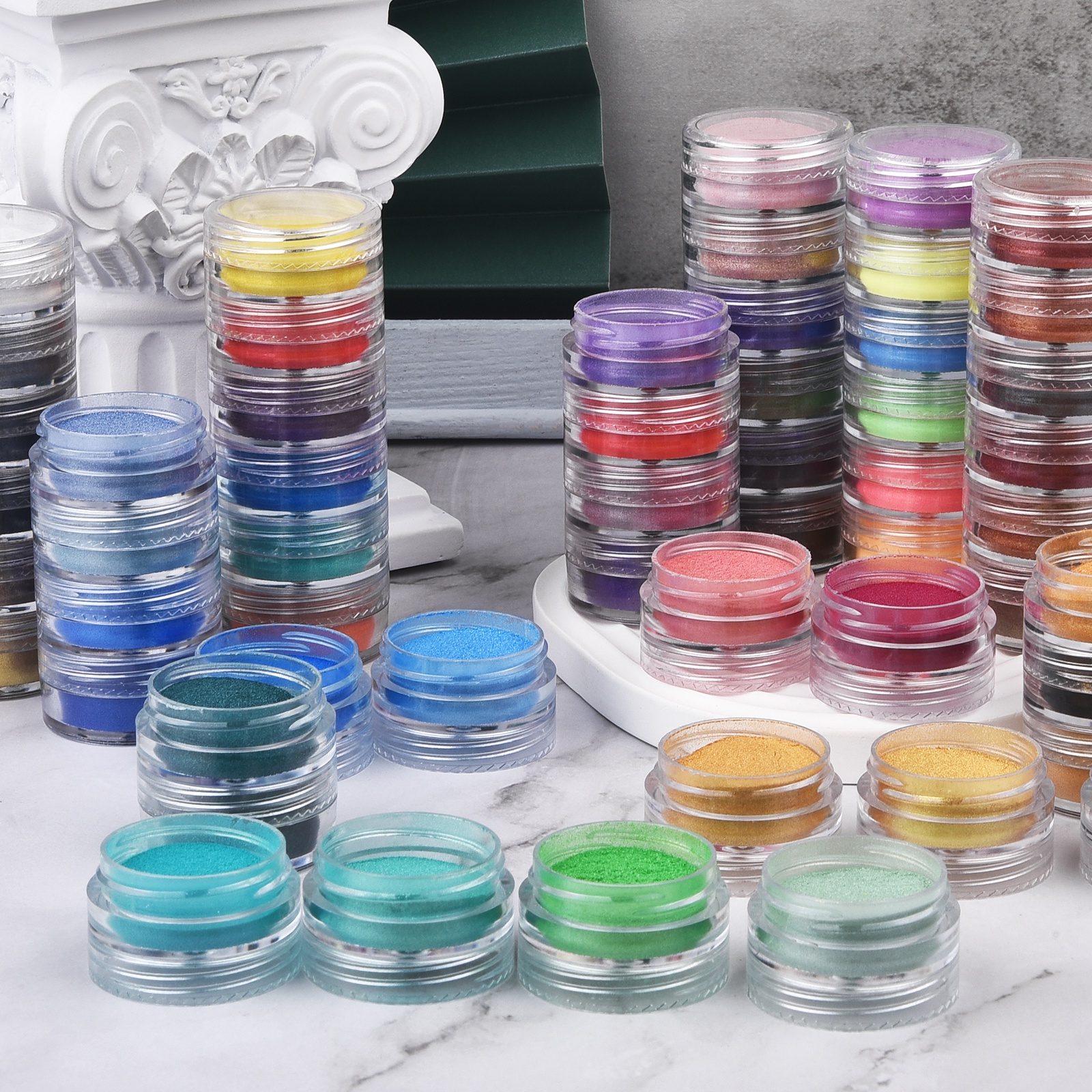 6 Colors/Set Pearlescent Powde - Resin Art Glue ulasan dan harga