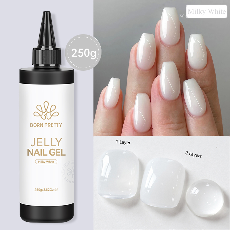 BORN PRETTY 250g Jelly Milky W - Resin Art Varnish ulasan dan harga