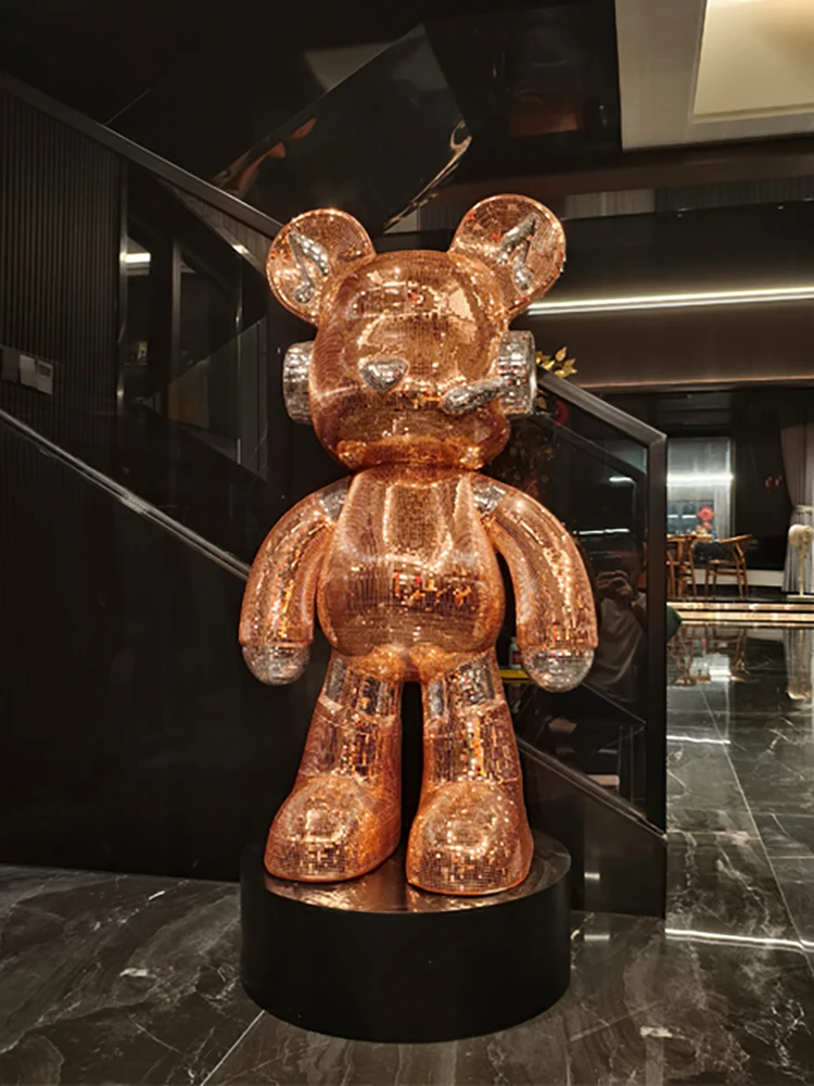 Home Decor 81CM Bear Sculpture - Resin Art Floor ulasan dan harga