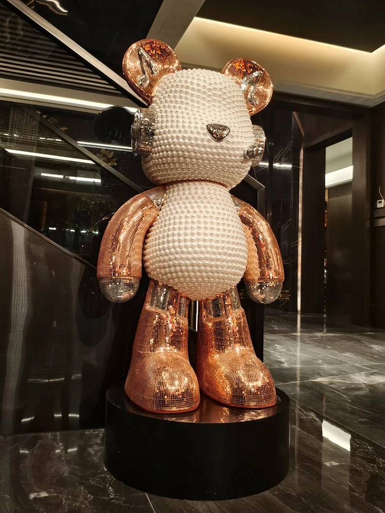 Home Decor 81CM Bear Sculpture - Resin Art Floor ulasan dan harga