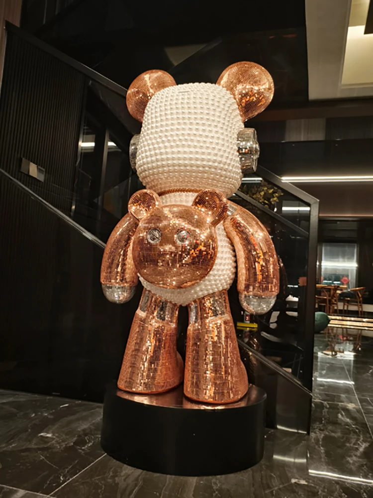Home Decor 81CM Bear Sculpture - Resin Art Floor ulasan dan harga