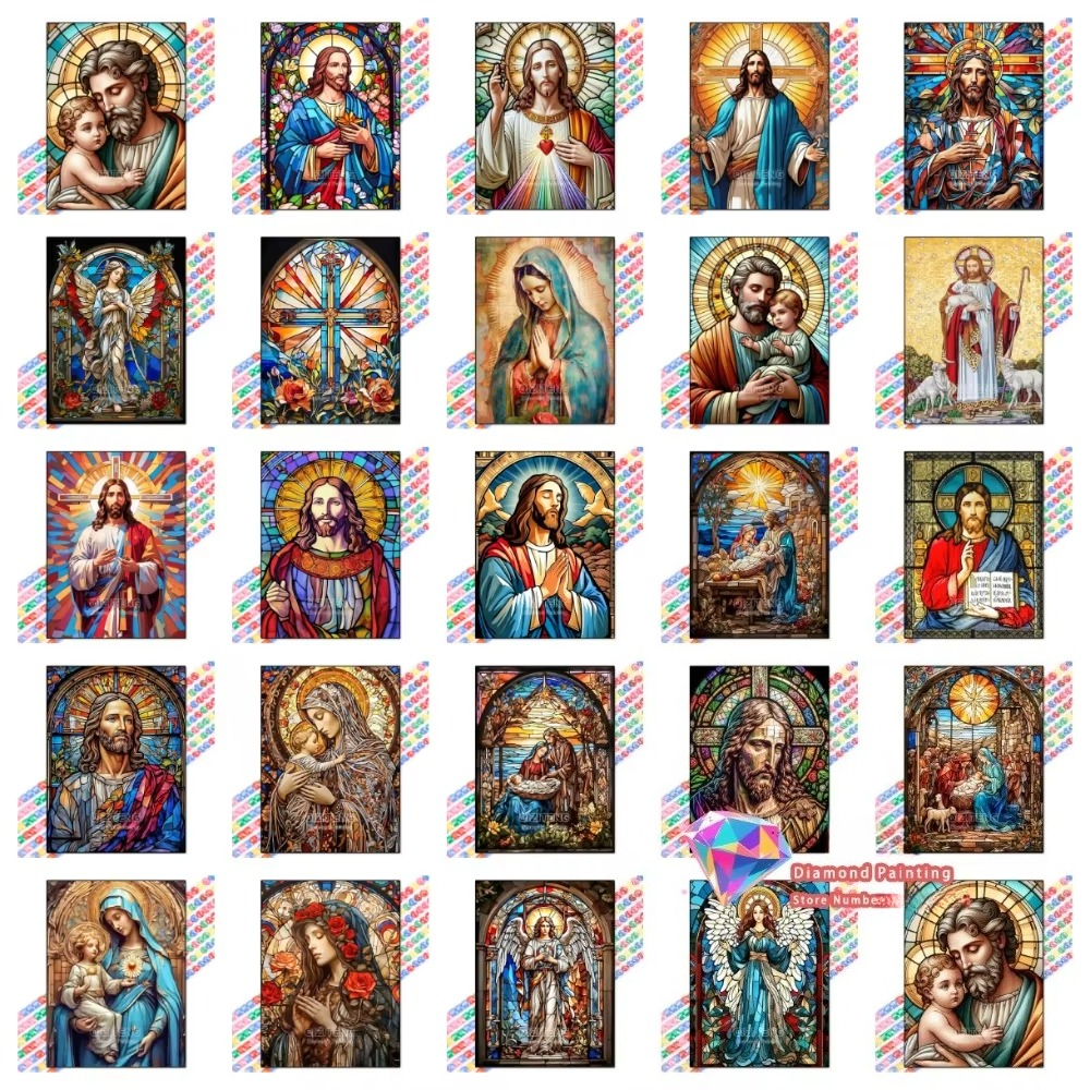 1PC frameless Easter Jesus Squ - Resin Art Supplies ulasan dan harga