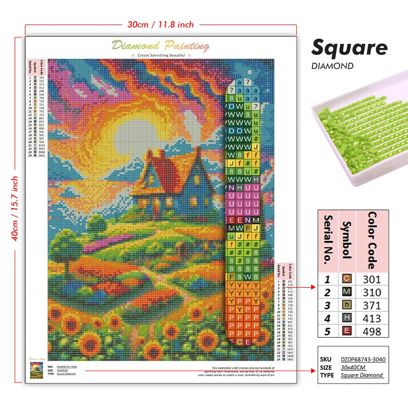 1PC frameless Easter Jesus Squ - Resin Art Supplies ulasan dan harga