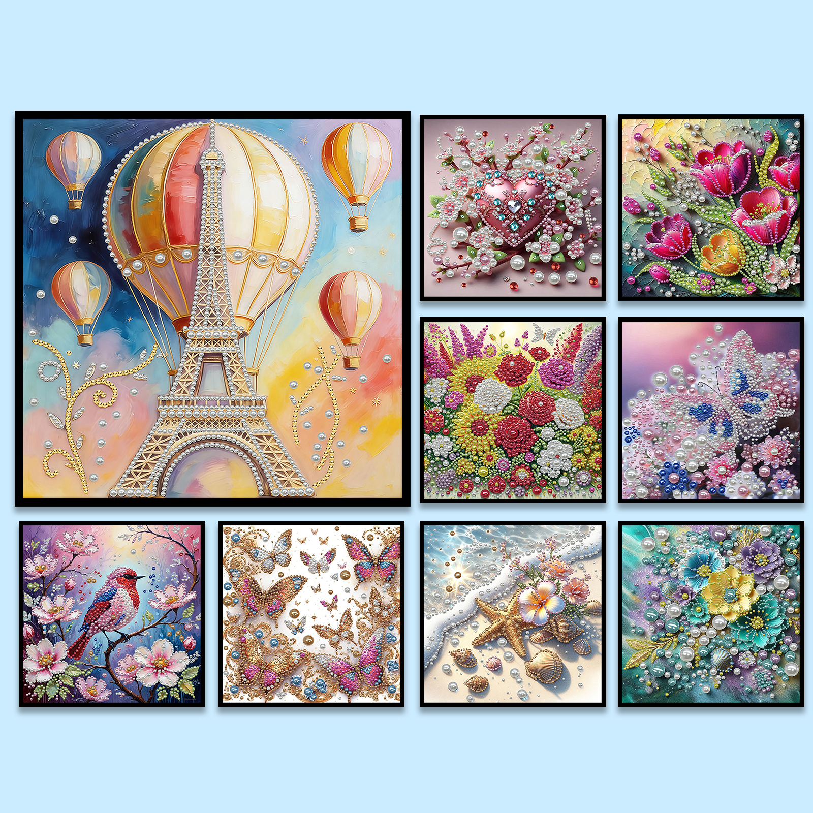DIY Pearl Gem Paintings Pictur - Resin Art For Beginner ulasan dan harga