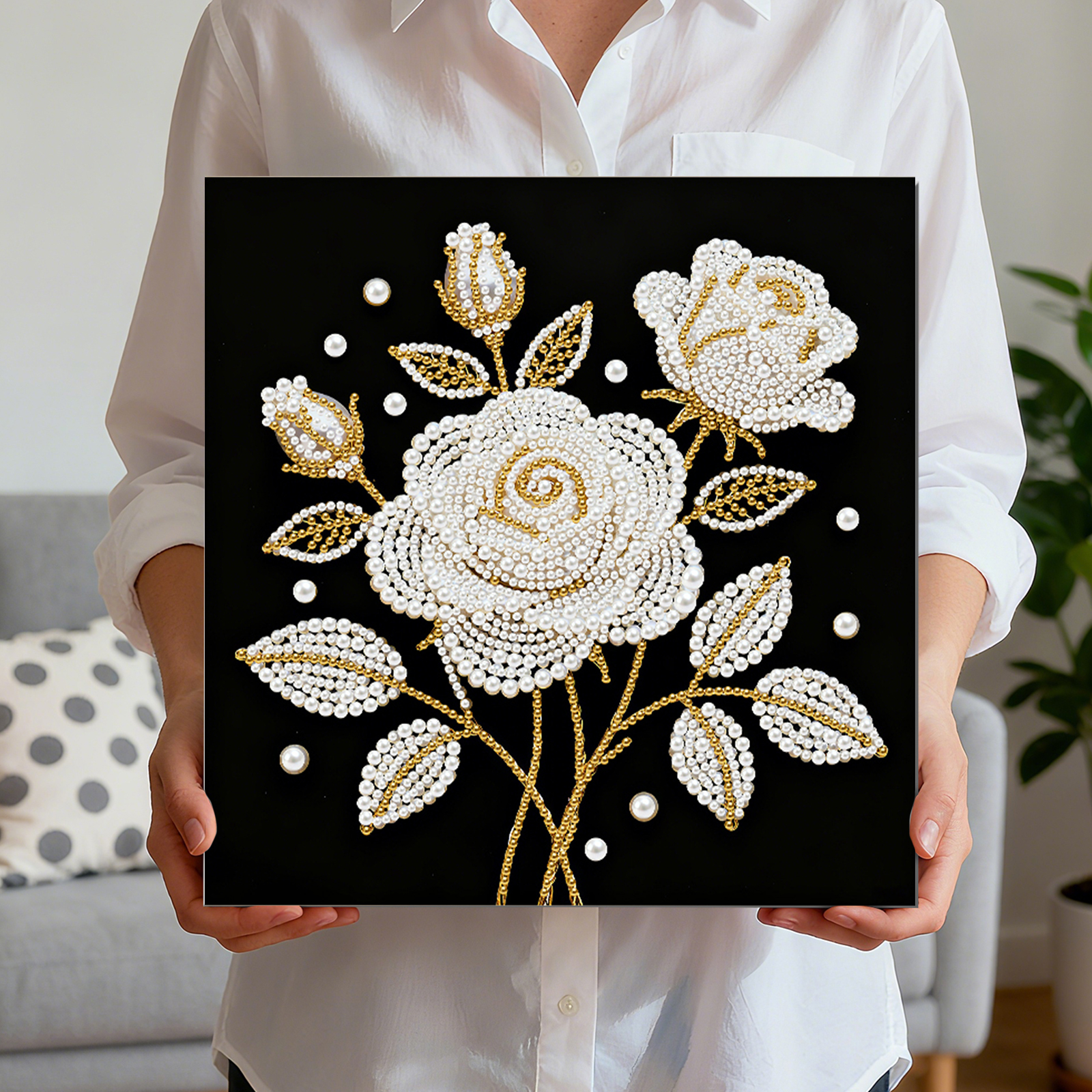 Rose DIY Pearl Painting Kit fo - Resin Art Of Rose ulasan dan harga
