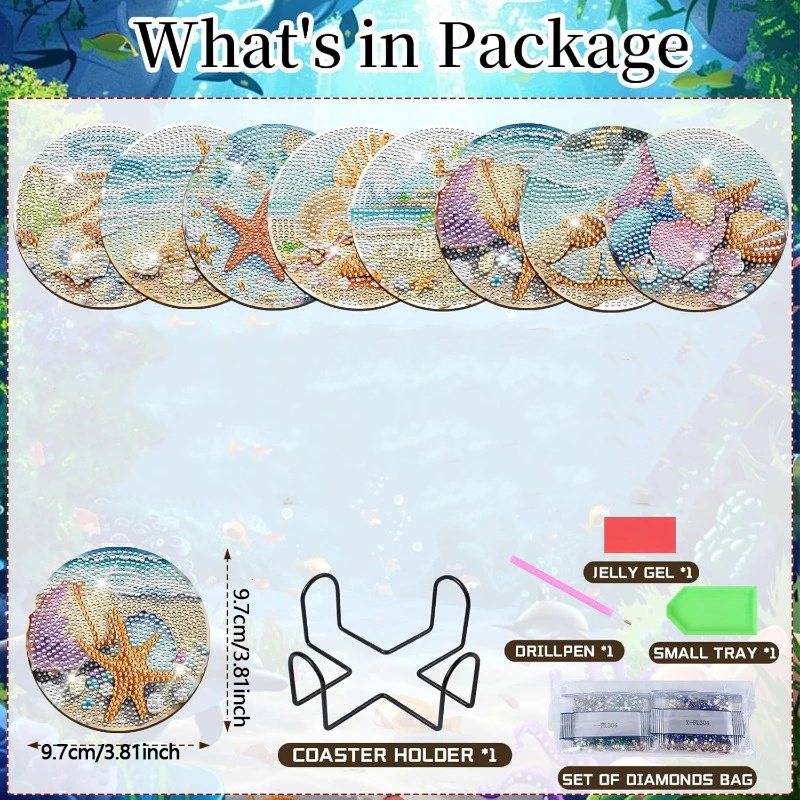 8 pieces of diamond art painti - Resin Art For Beginner ulasan dan harga