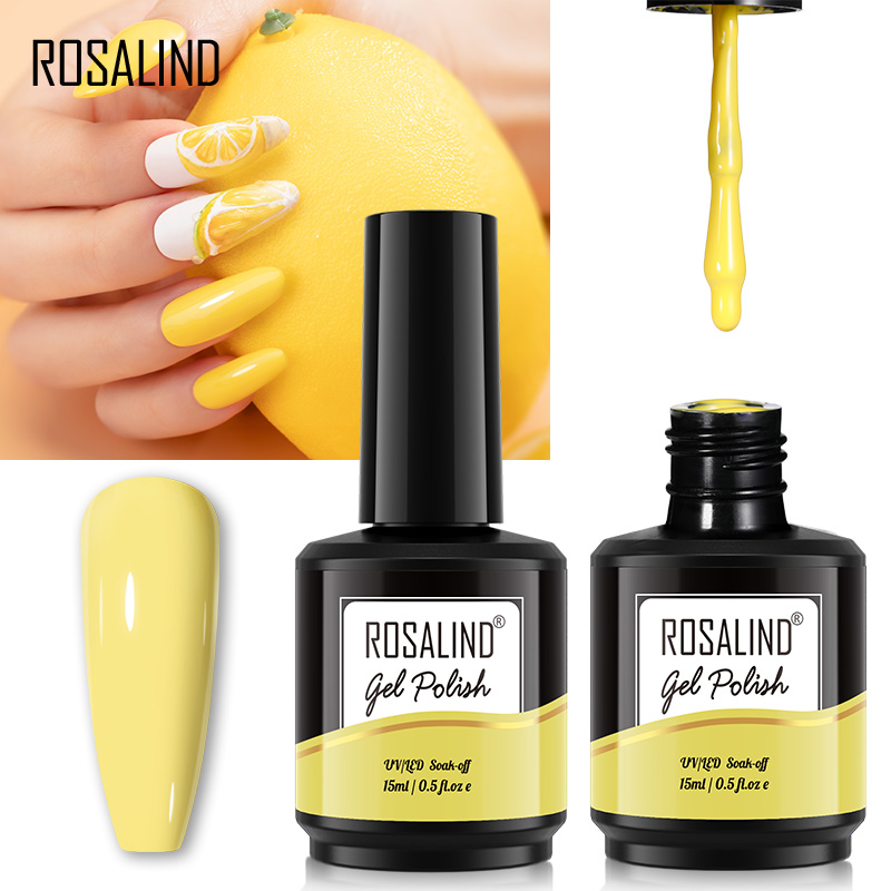 ROSALIND 15ML Glitter Nail Gel - Resin Art Varnish ulasan dan harga